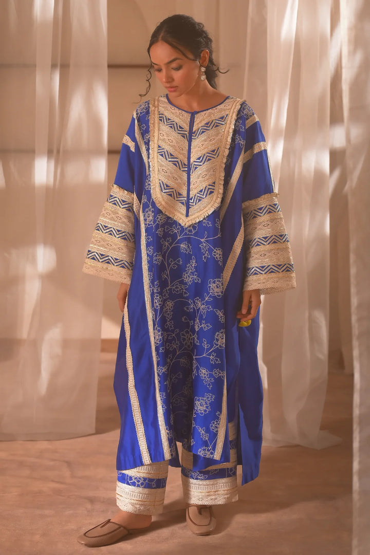Blue Kaftan Set