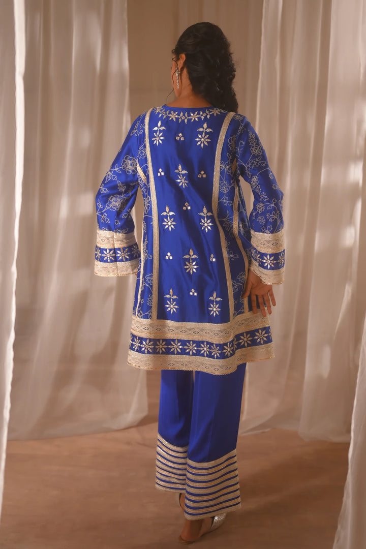 Blue Short Kurta Set