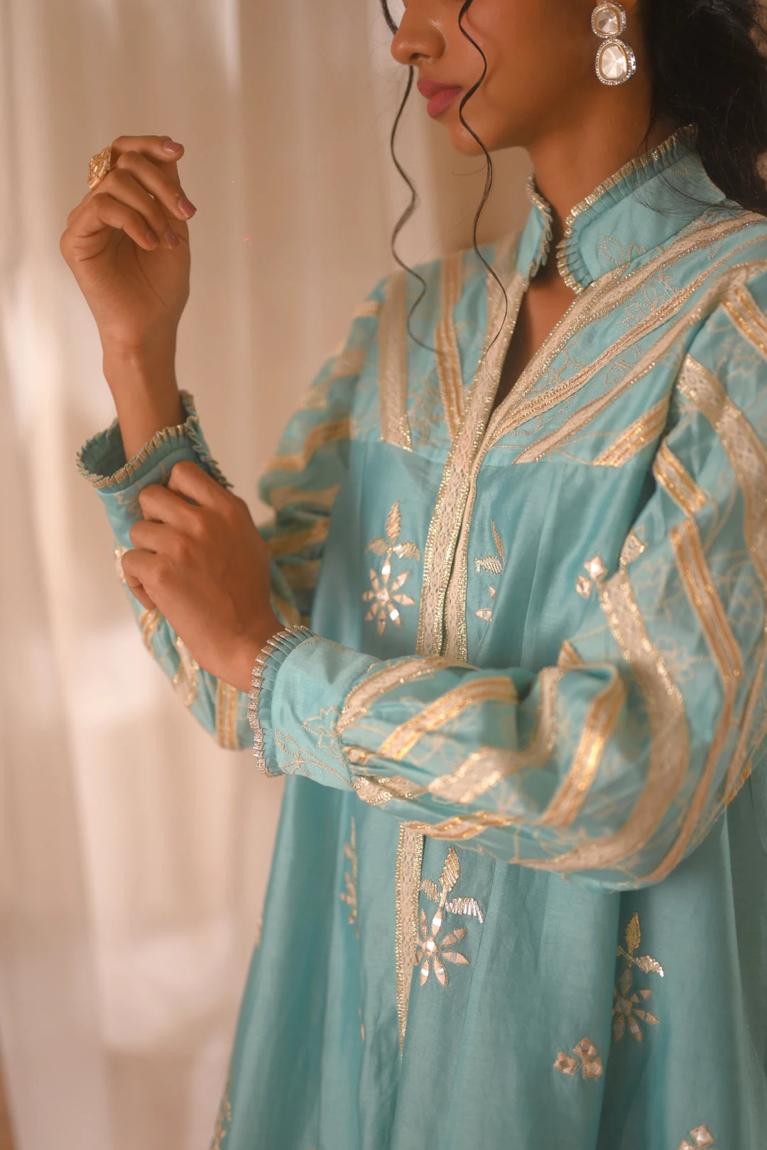 Aqua Blue Babydoll Set