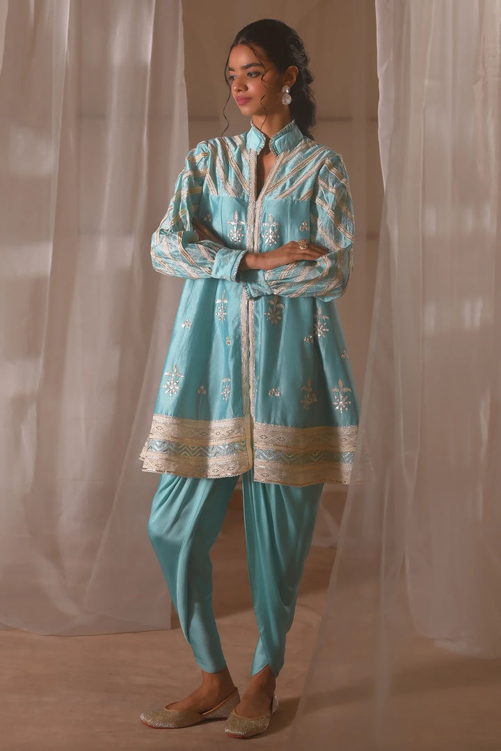 Aqua Blue Babydoll Set