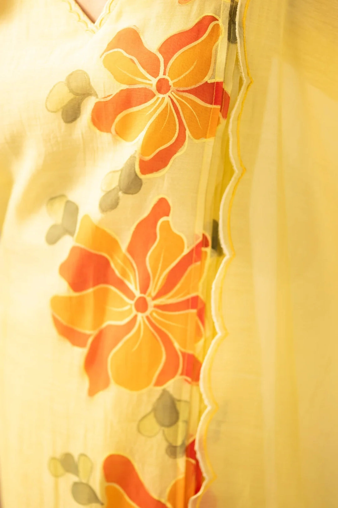 Zoya Mul Chanderi Kurta Set