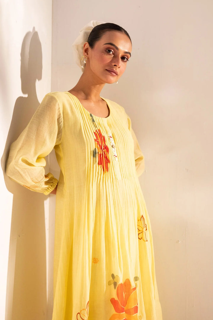 Zoya Mul Chanderi Tunic Set