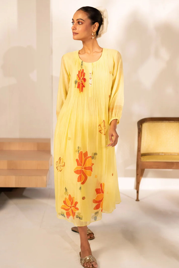 Zoya Mul Chanderi Tunic Set