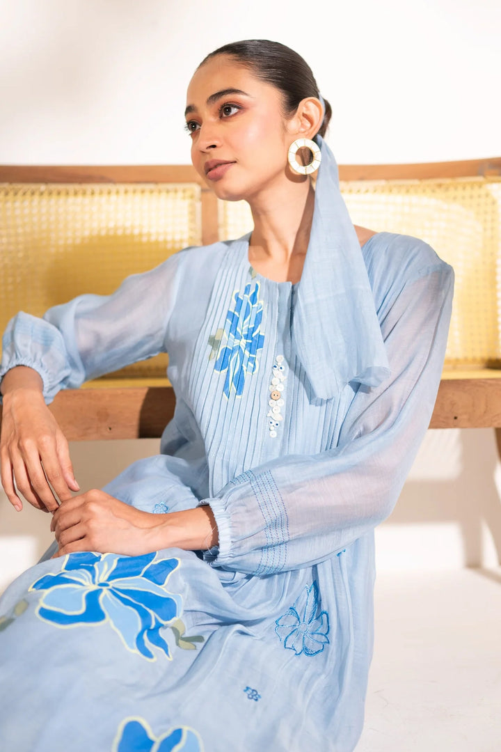 Zoya Mul Chanderi Tunic Set
