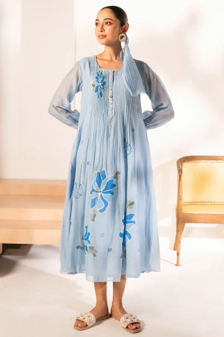 Zoya Mul Chanderi Tunic Set