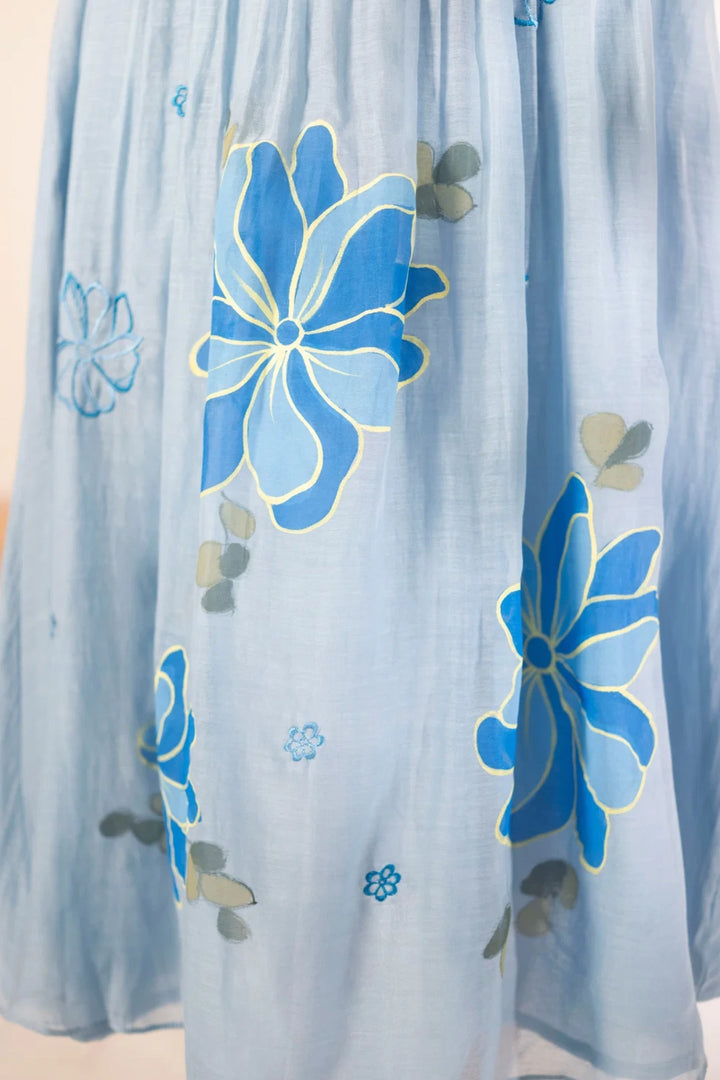 Zoya Mul Chanderi Tunic Set