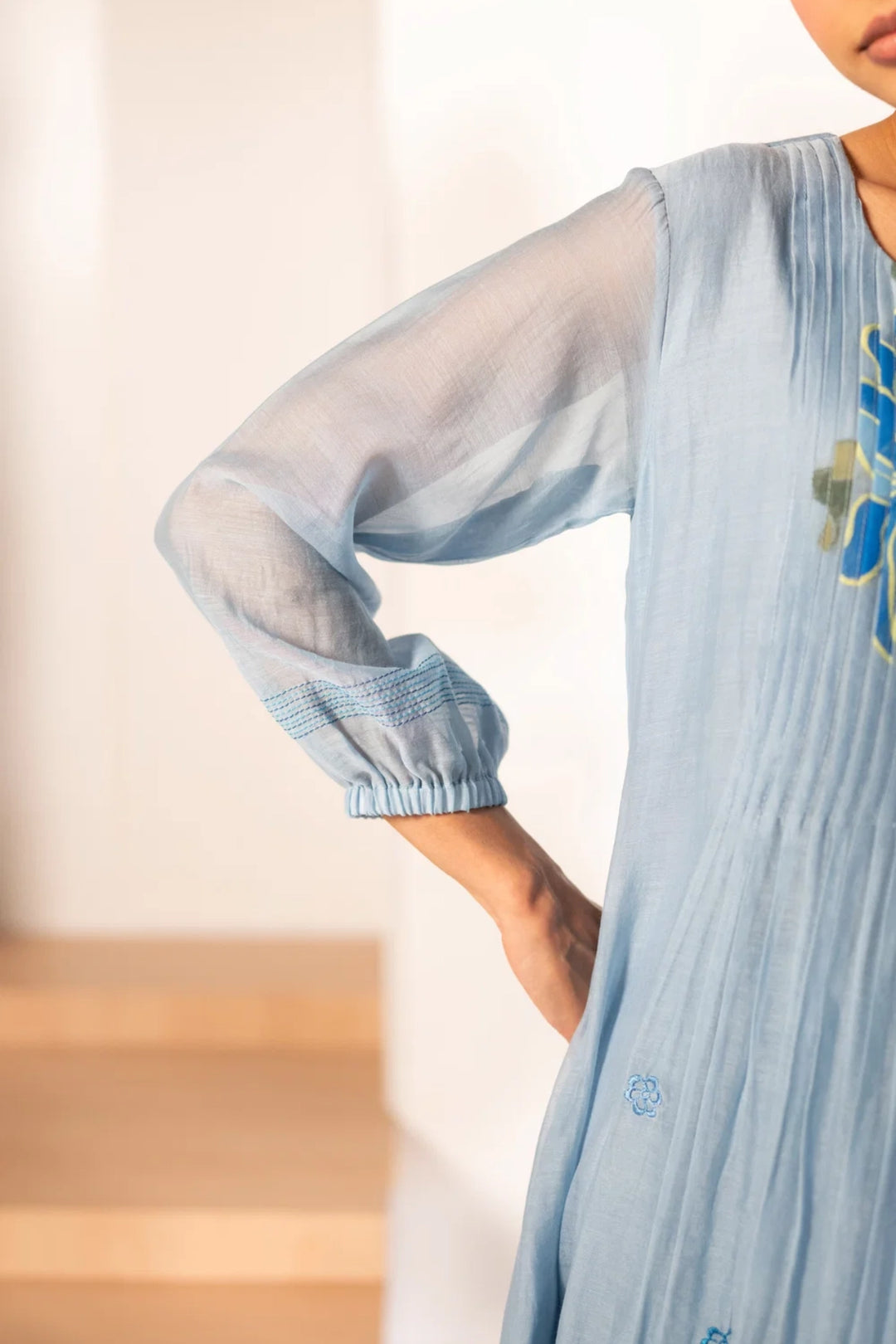 Zoya Mul Chanderi Tunic Set