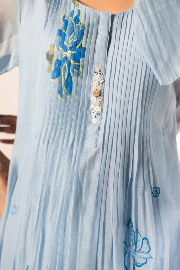 Zoya Mul Chanderi Tunic Set