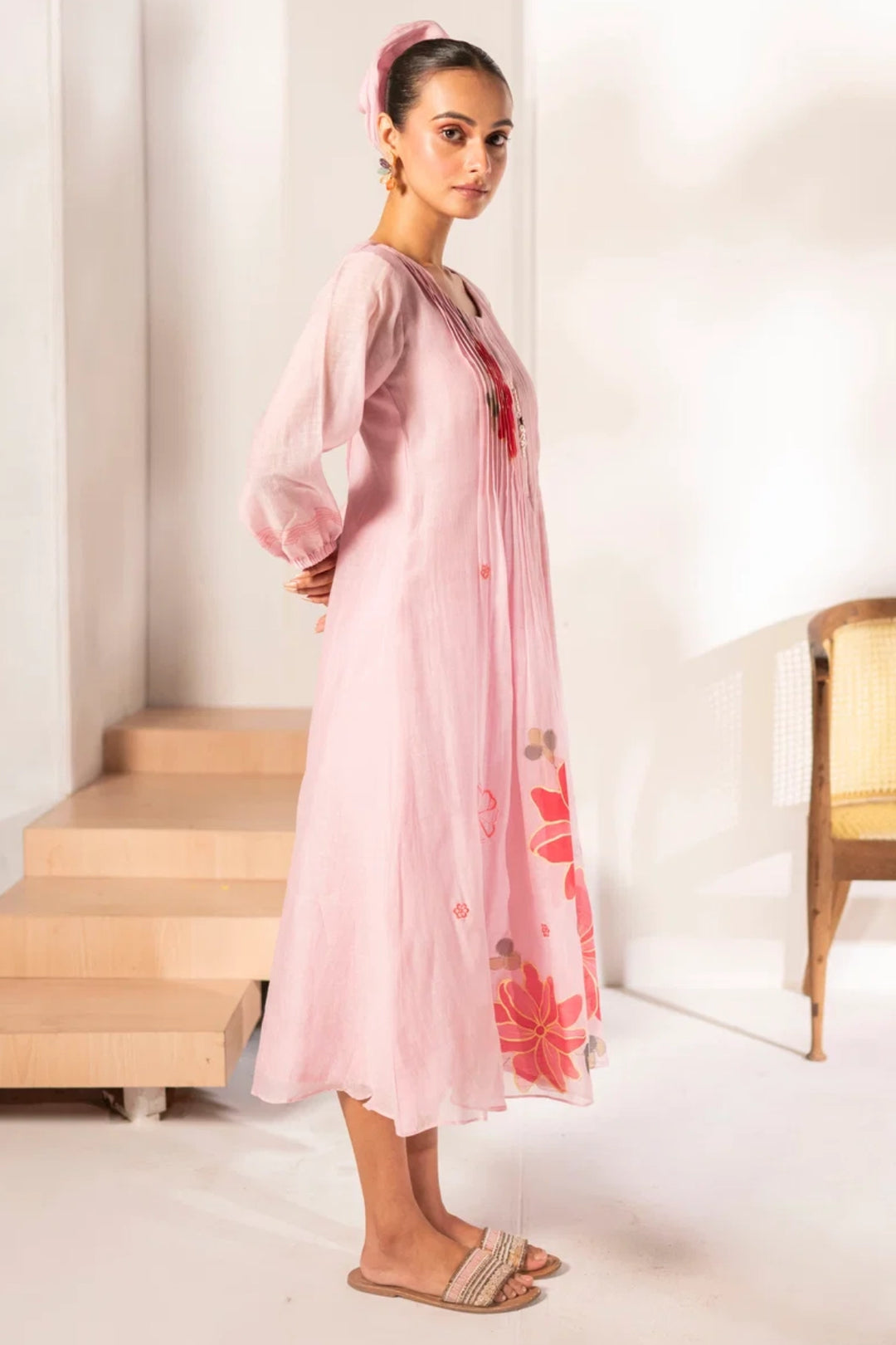 Zoya Mul Chanderi Tunic Set