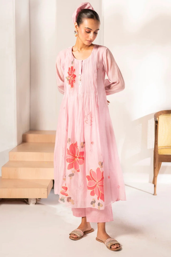 Zoya Mul Chanderi Tunic Set
