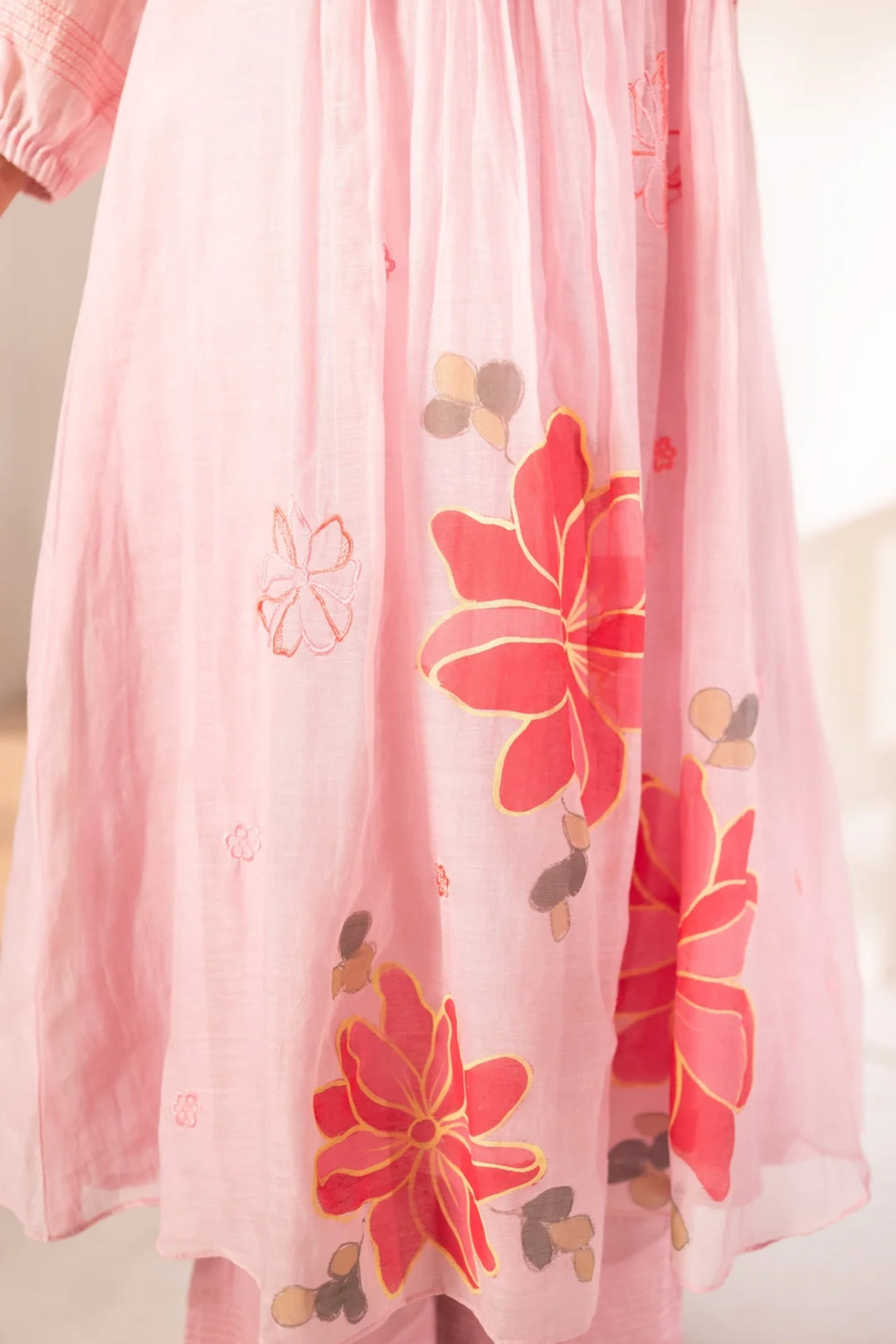 Zoya Mul Chanderi Tunic Set