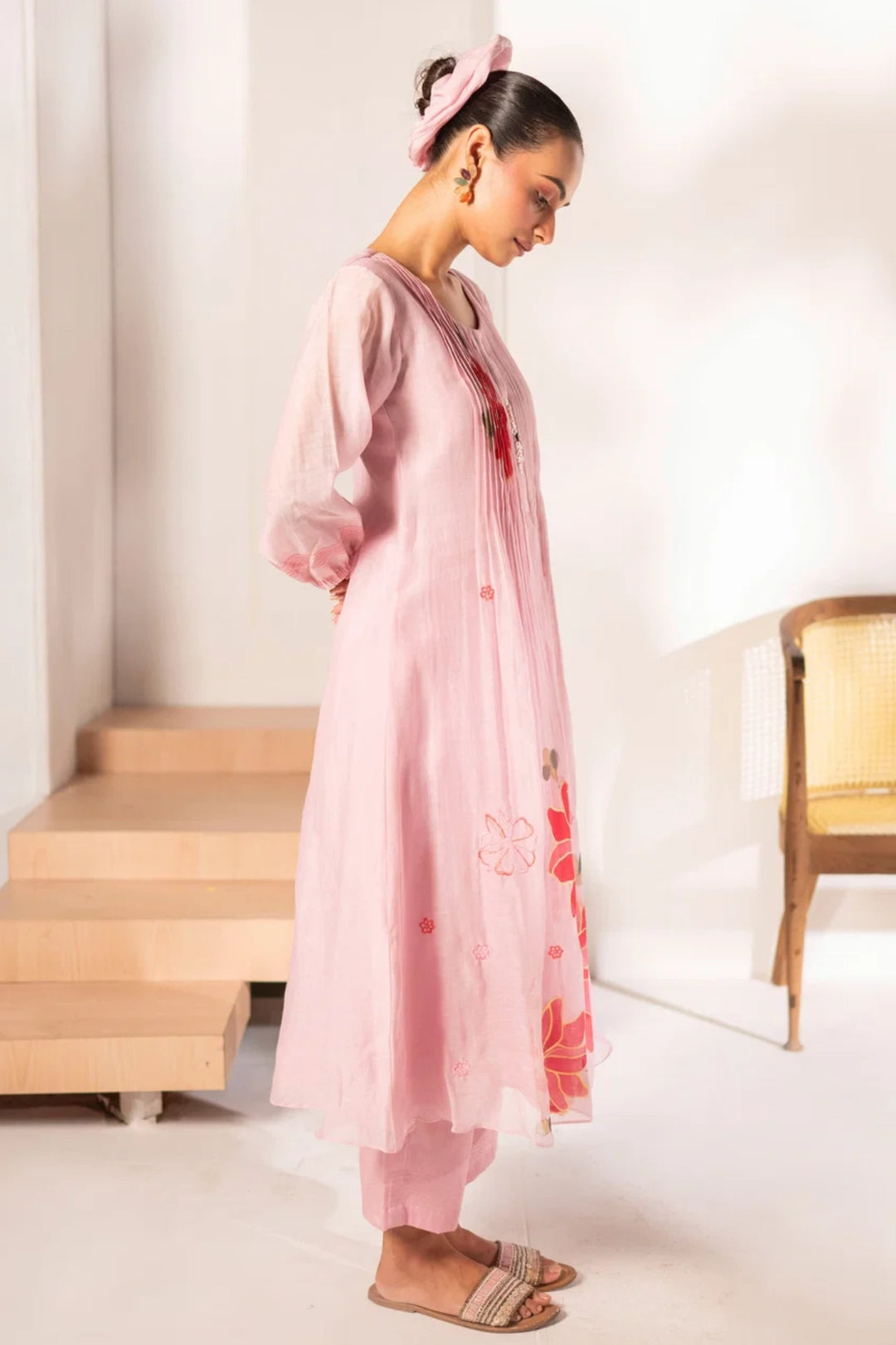 Zoya Mul Chanderi Tunic Set
