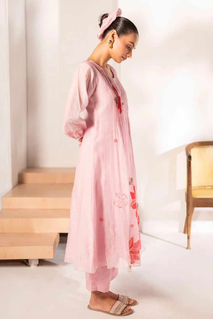 Zoya Mul Chanderi Tunic Set