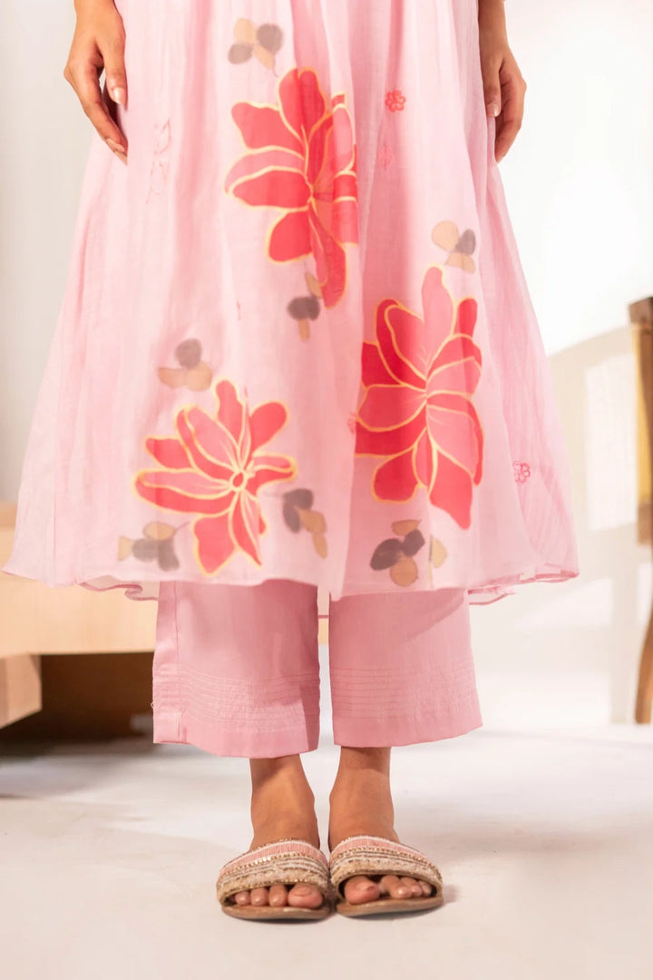 Zoya Mul Chanderi Tunic Set
