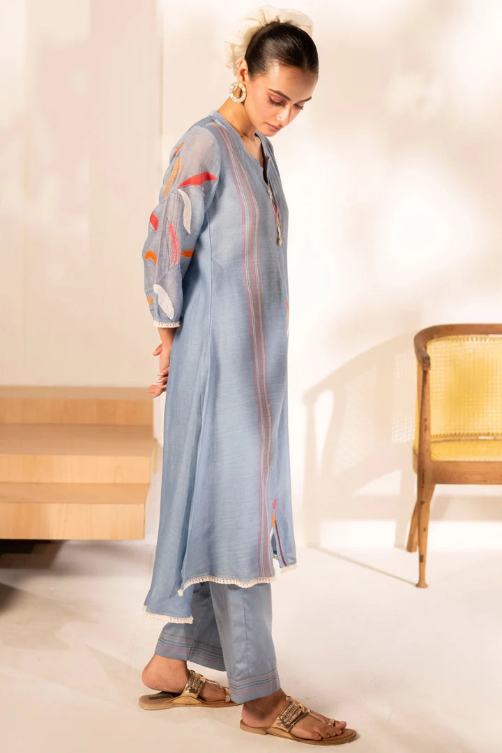 Ziva Mul Chanderi Co-ord Set