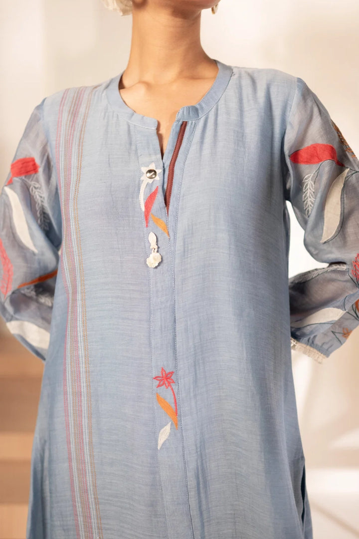 Ziva Mul Chanderi Co-ord Set