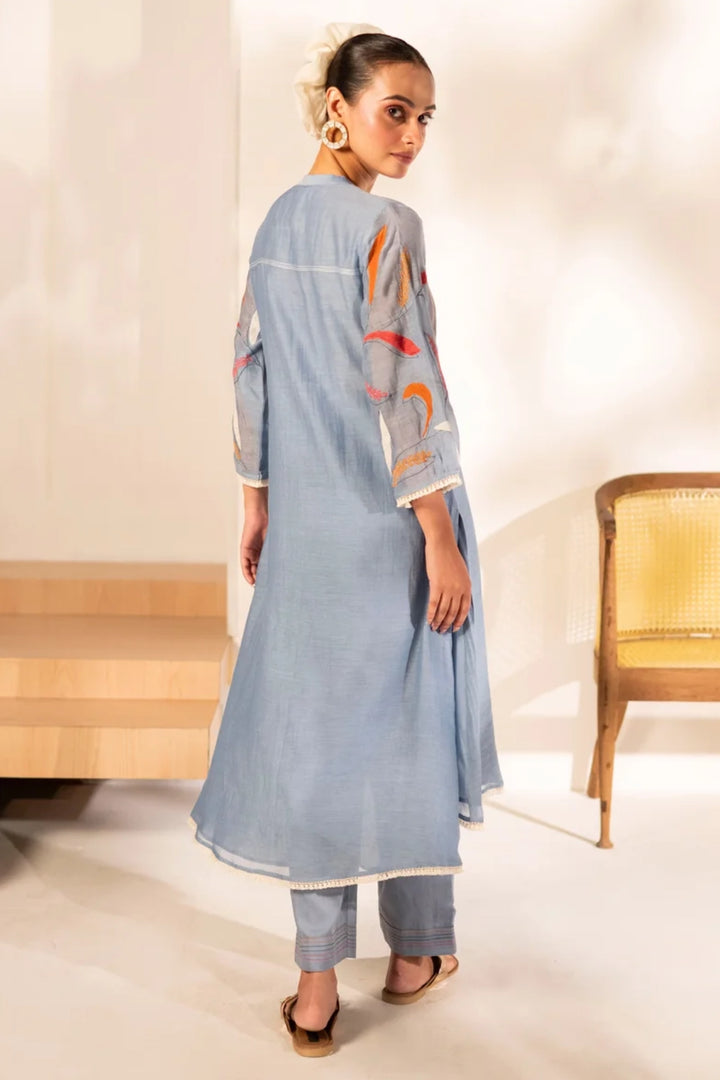 Ziva Mul Chanderi Co-ord Set