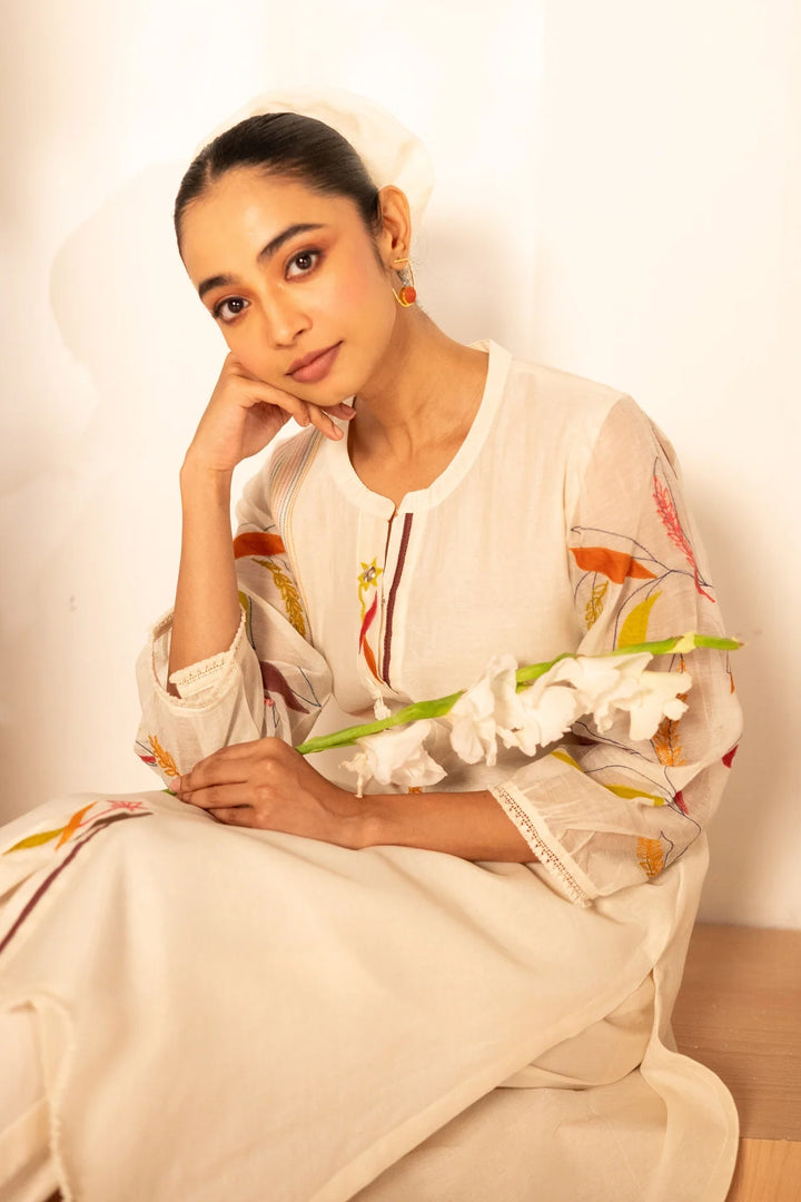 Ziva Mul Chanderi Co-ord Set