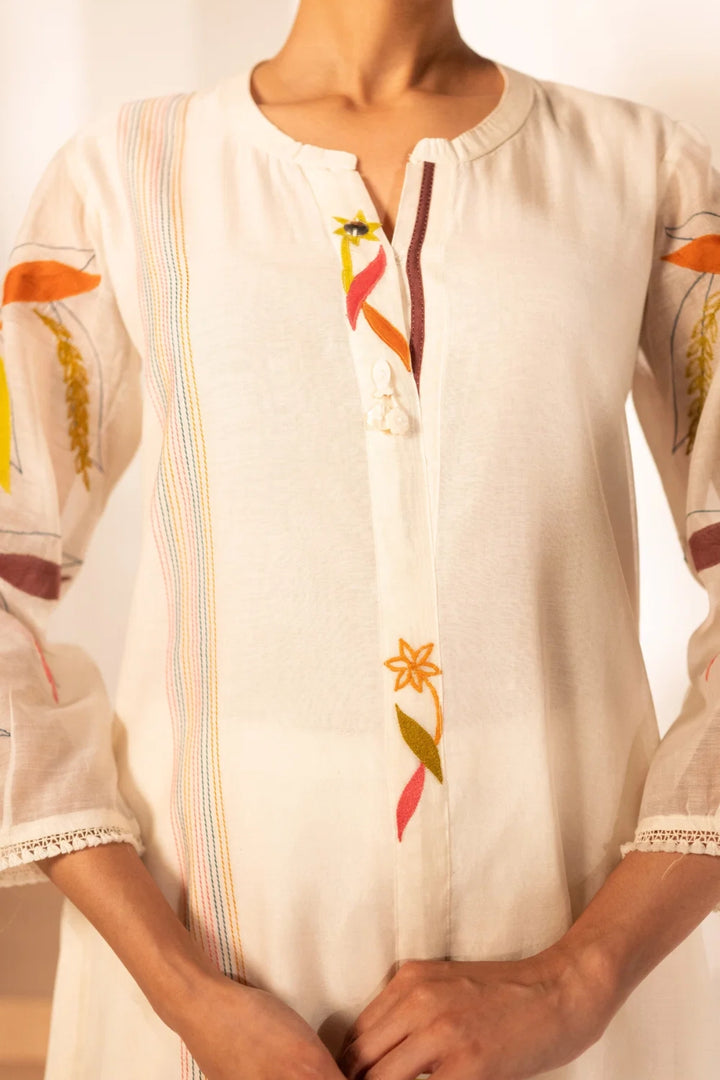 Ziva Mul Chanderi Co-ord Set