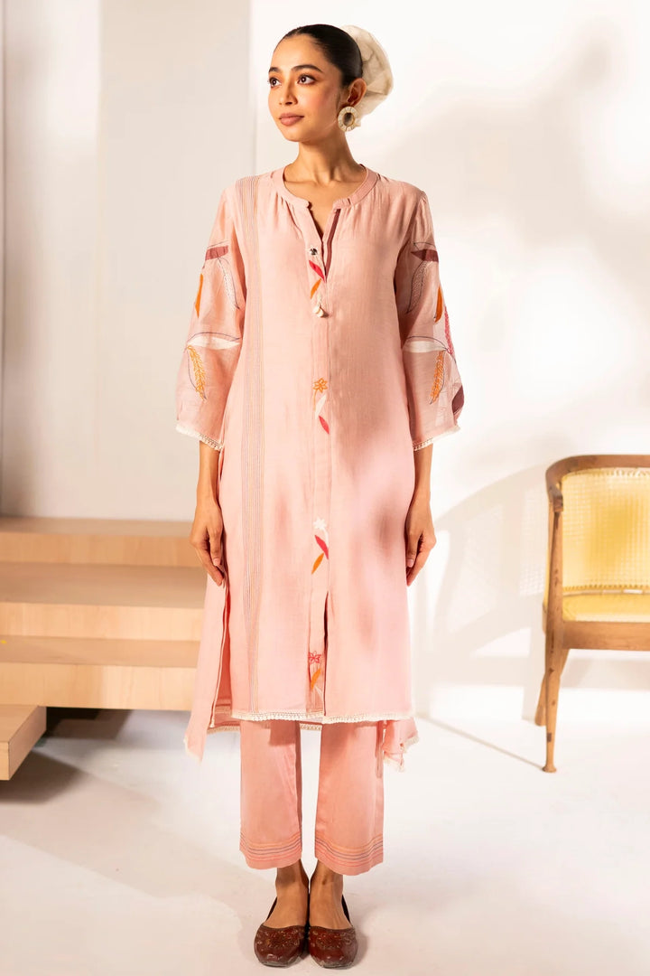 Ziva Mul Chanderi Co-ord Set