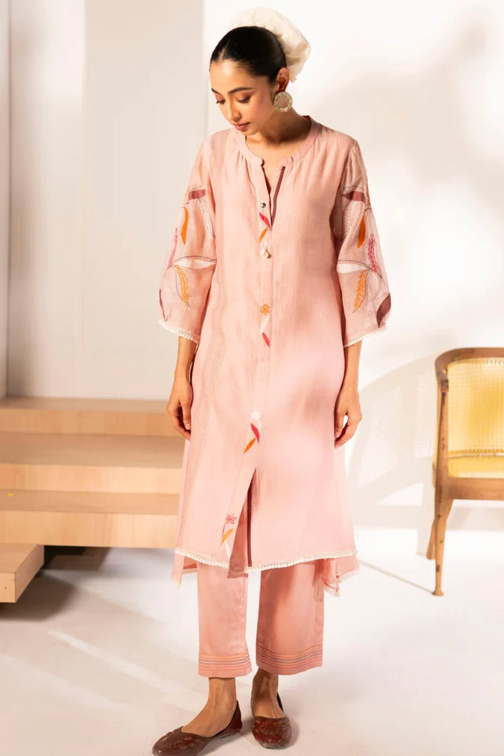 Ziva Mul Chanderi Co-ord Set