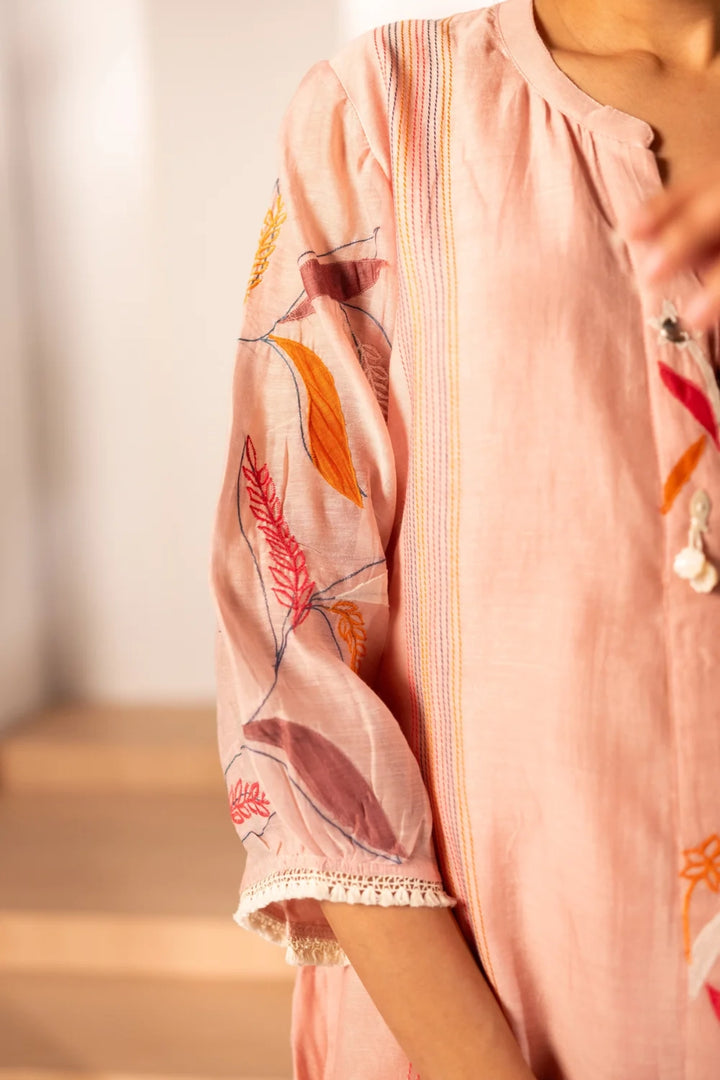 Ziva Mul Chanderi Co-ord Set