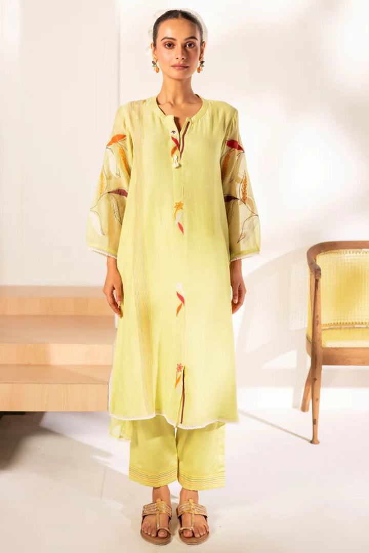 Ziva Mul Chanderi Co-ord Set