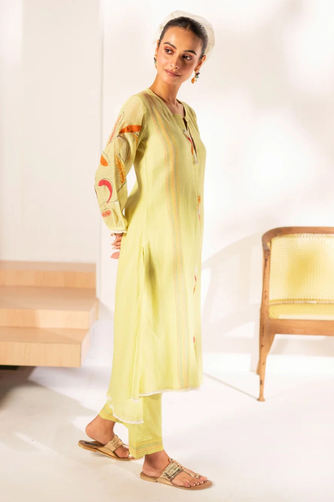 Ziva Mul Chanderi Co-ord Set