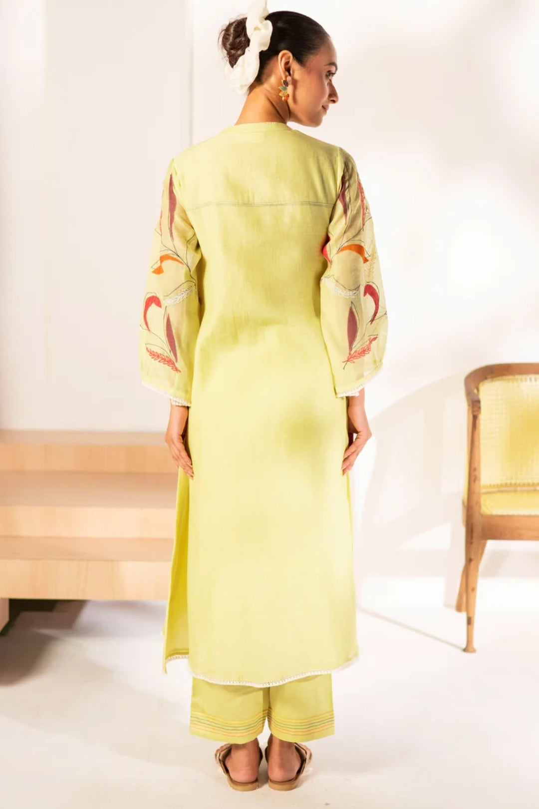 Ziva Mul Chanderi Co-ord Set