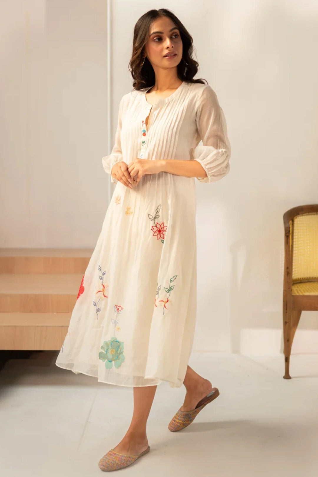 Zeba Mul Chanderi Tunic