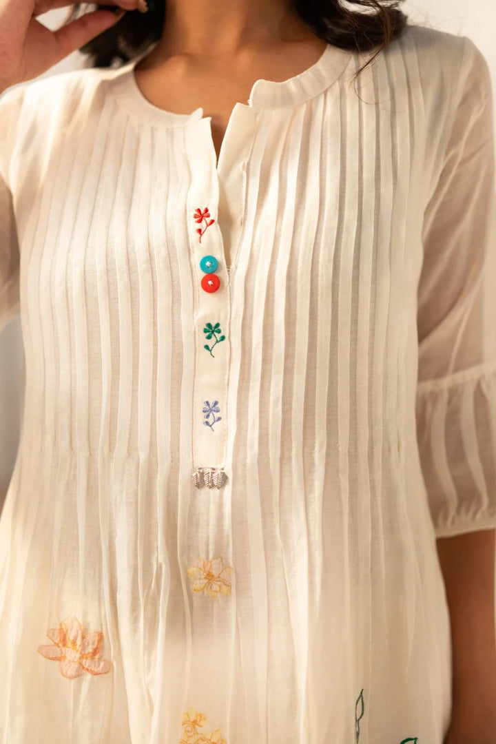 Zeba Mul Chanderi Tunic