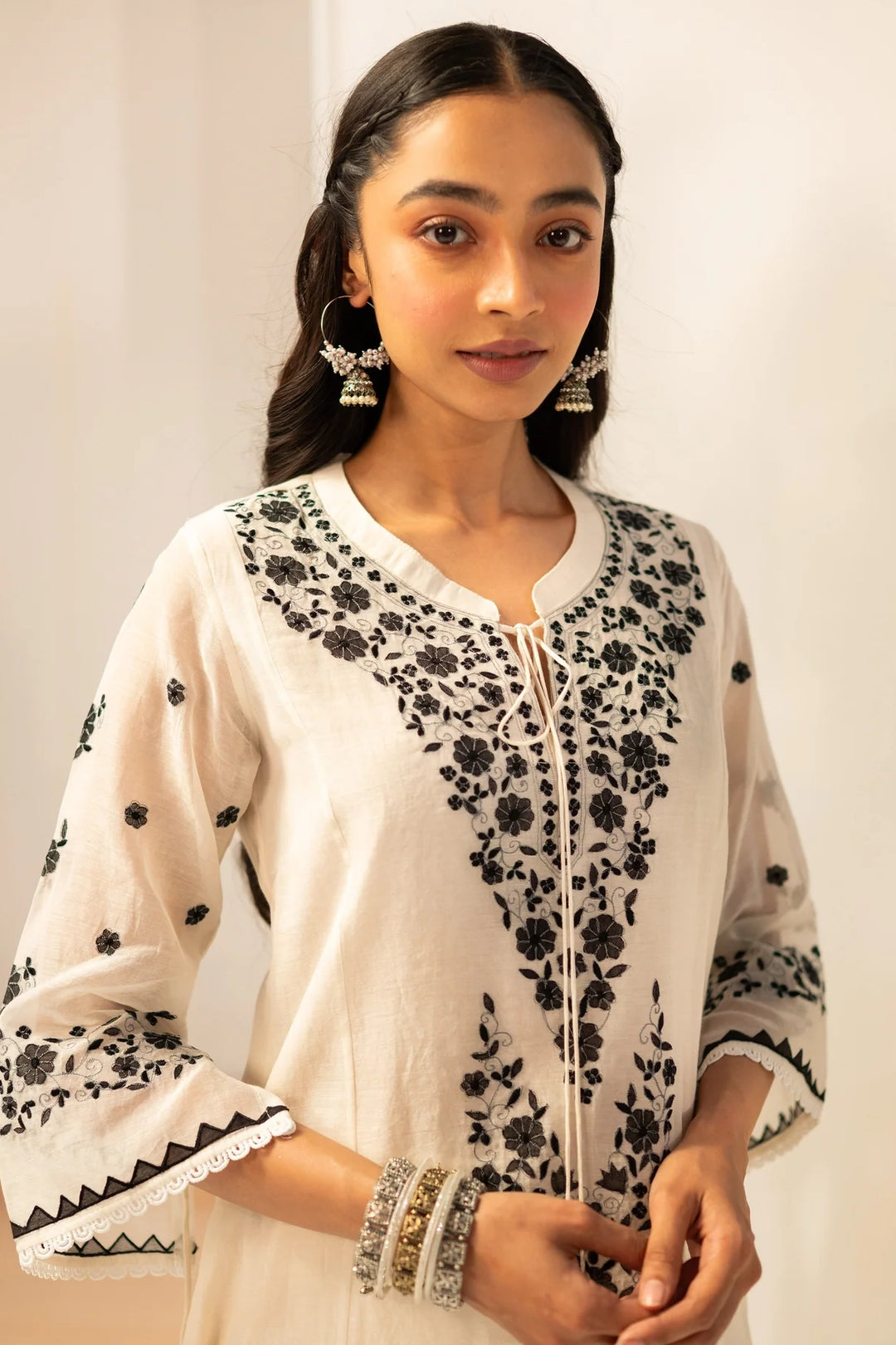 Alaya Mul Chanderi A-line Kurta Set