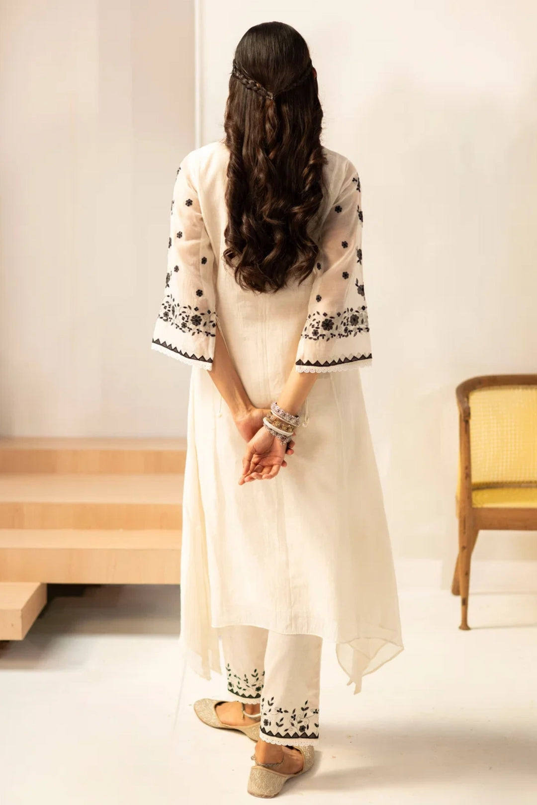 Alaya Mul Chanderi A-line Kurta Set