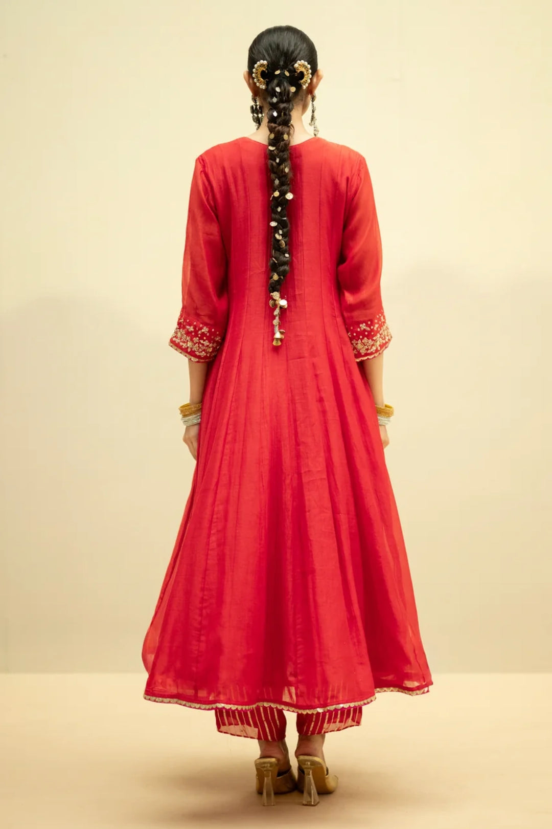 Taarini Mul Chanderi Anarkali Set