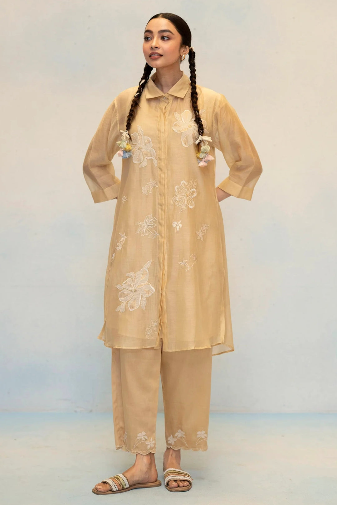 Zara Mul Chanderi Co-ord Set