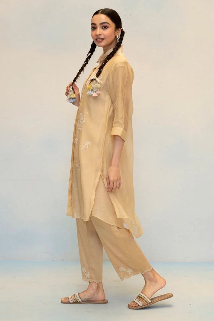Zara Mul Chanderi Co-ord Set