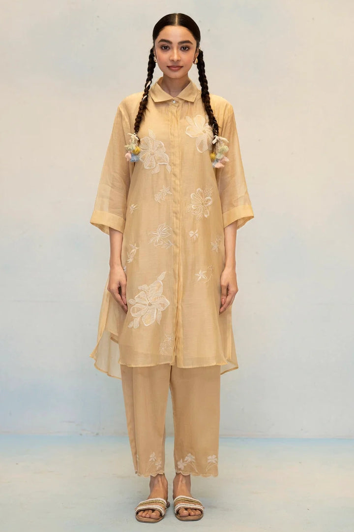 Zara Mul Chanderi Co-ord Set