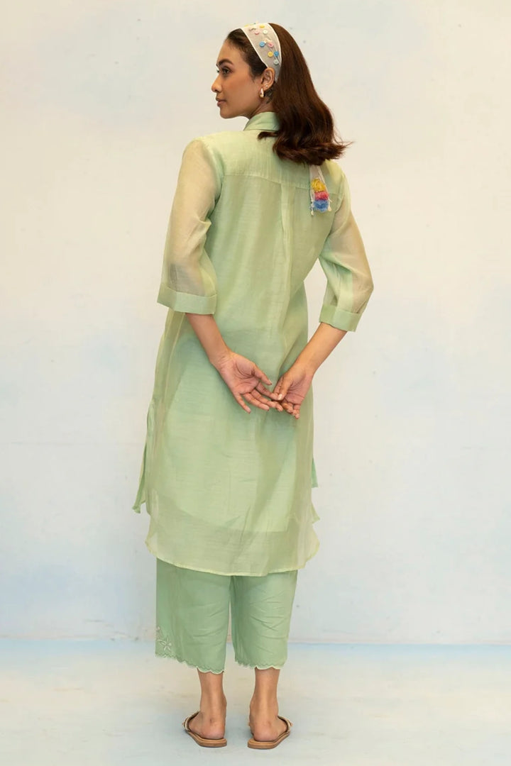 Zara Mul Chanderi Co-ord Set