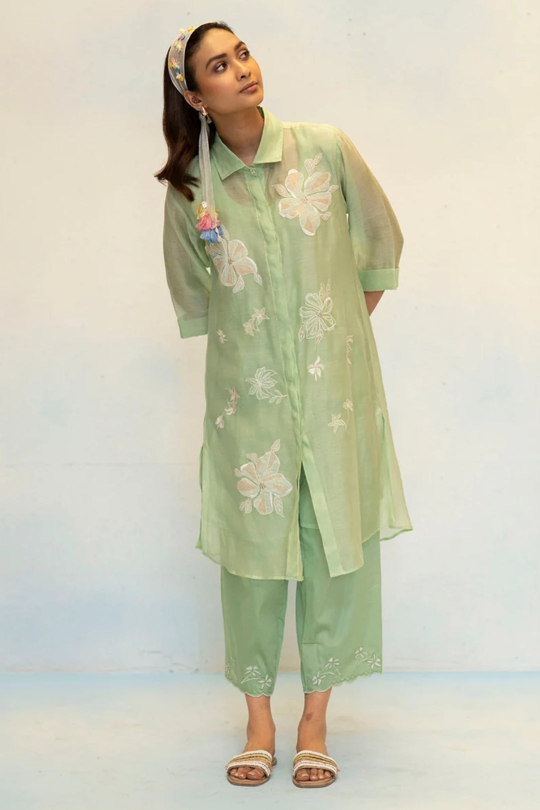 Zara Mul Chanderi Co-ord Set