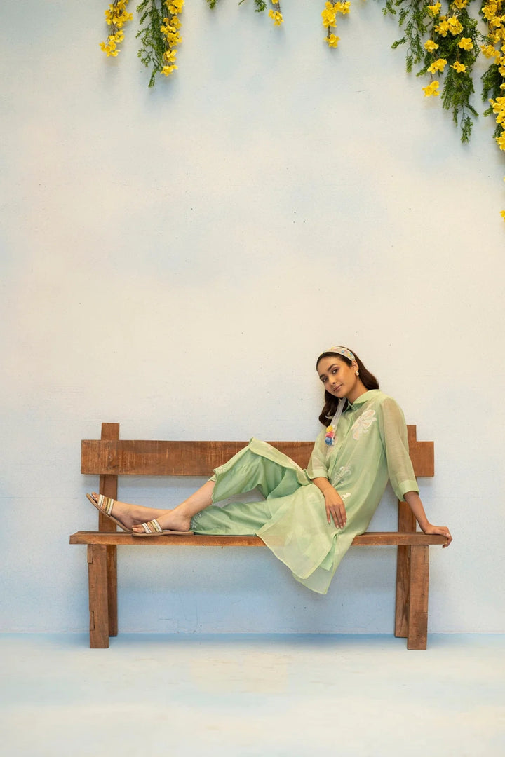 Zara Mul Chanderi Co-ord Set