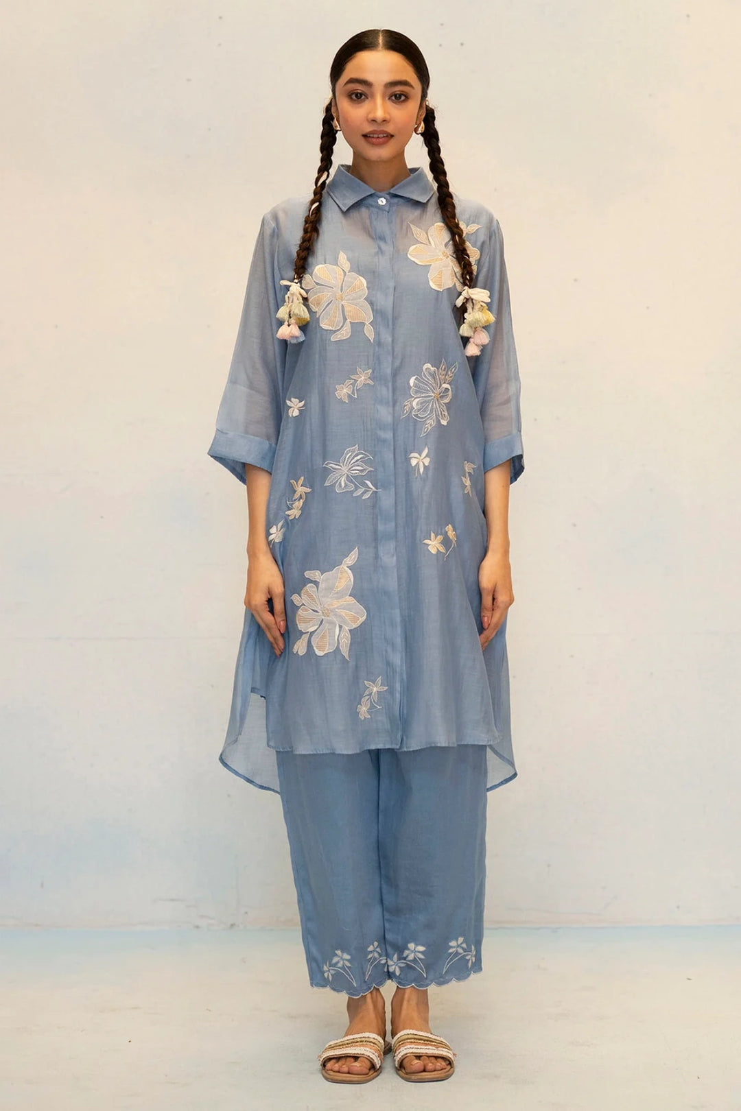 Zara Mul Chanderi Co-ord Set