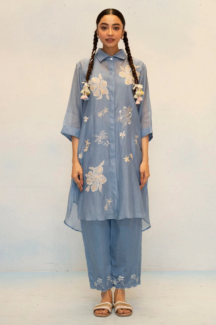 Zara Mul Chanderi Co-ord Set