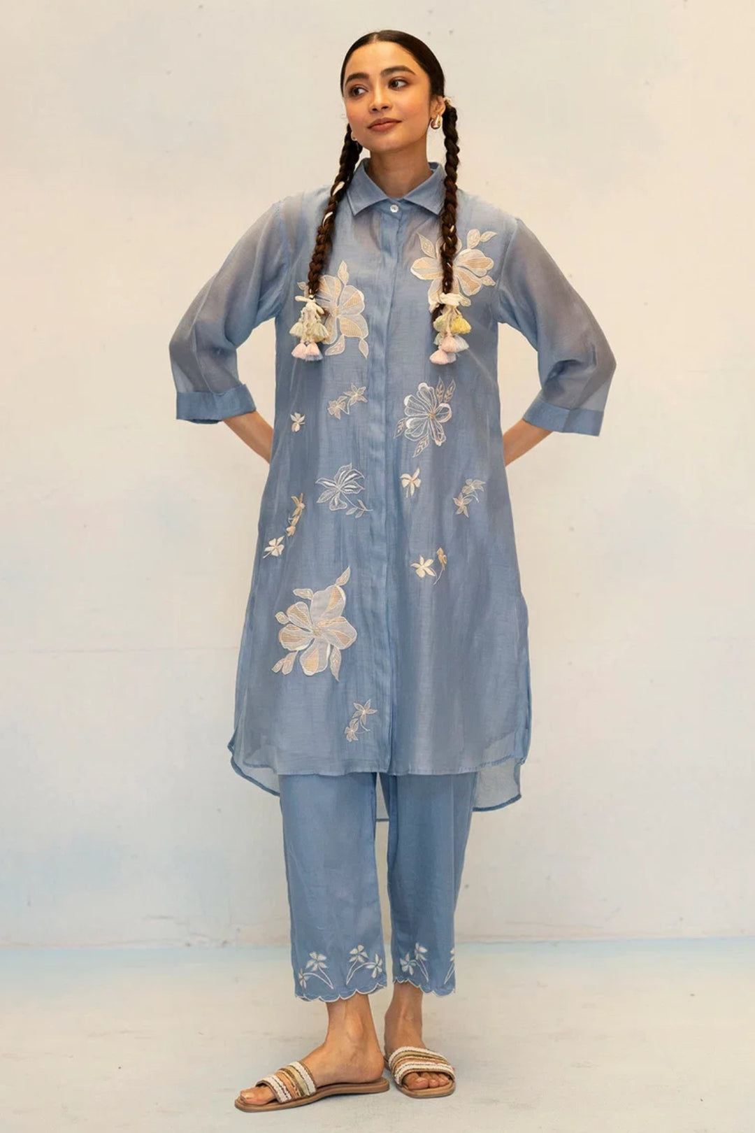 Zara Mul Chanderi Co-ord Set