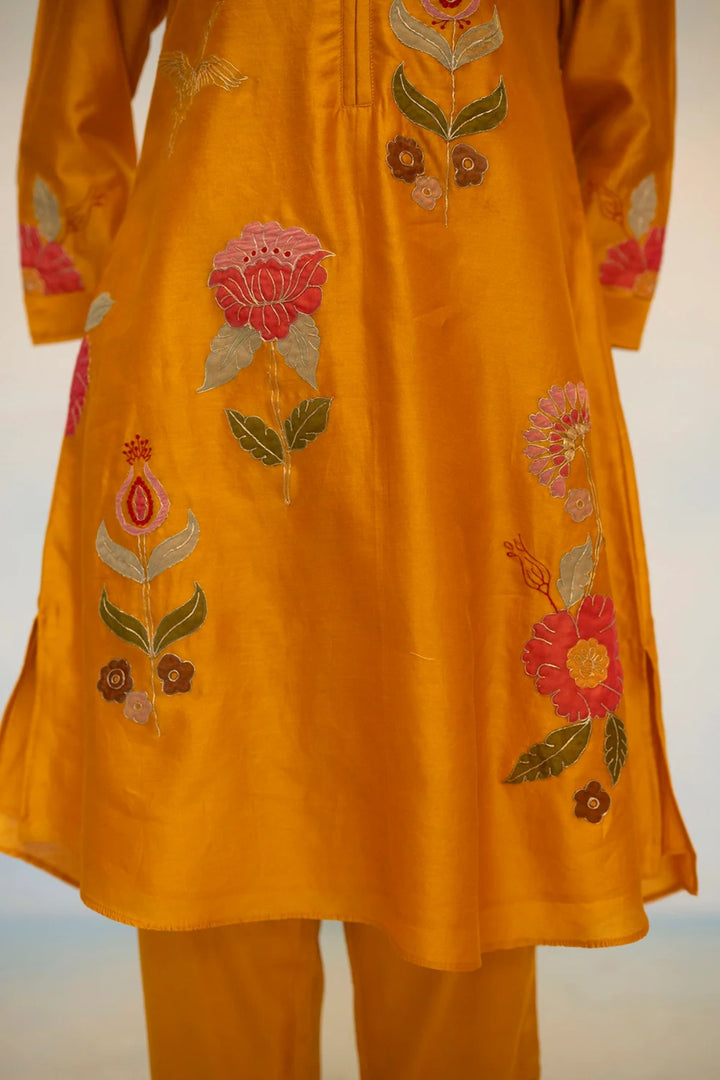 Gul Silk Chanderi Co-ord Set