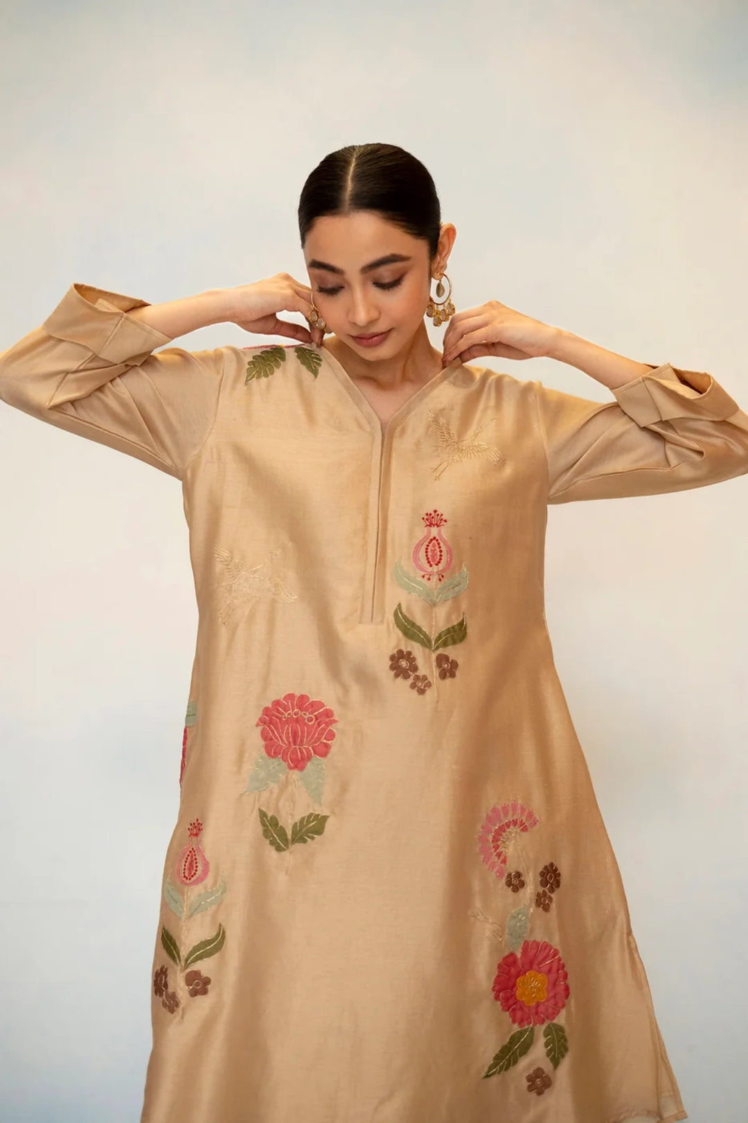 Gul Silk Chanderi Co-ord Set