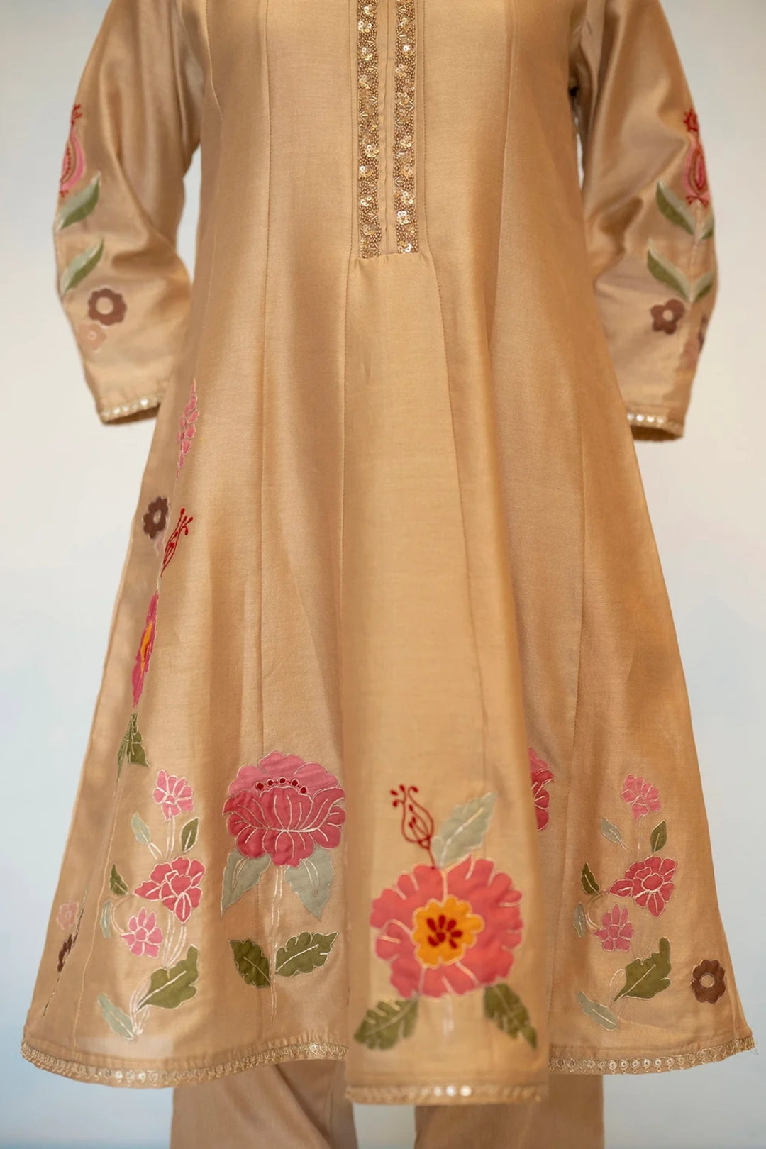 Gul Silk Chanderi Anarkali Set