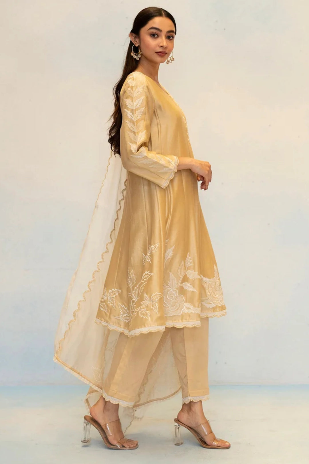 Seher Silk Chanderi Anarkali Set