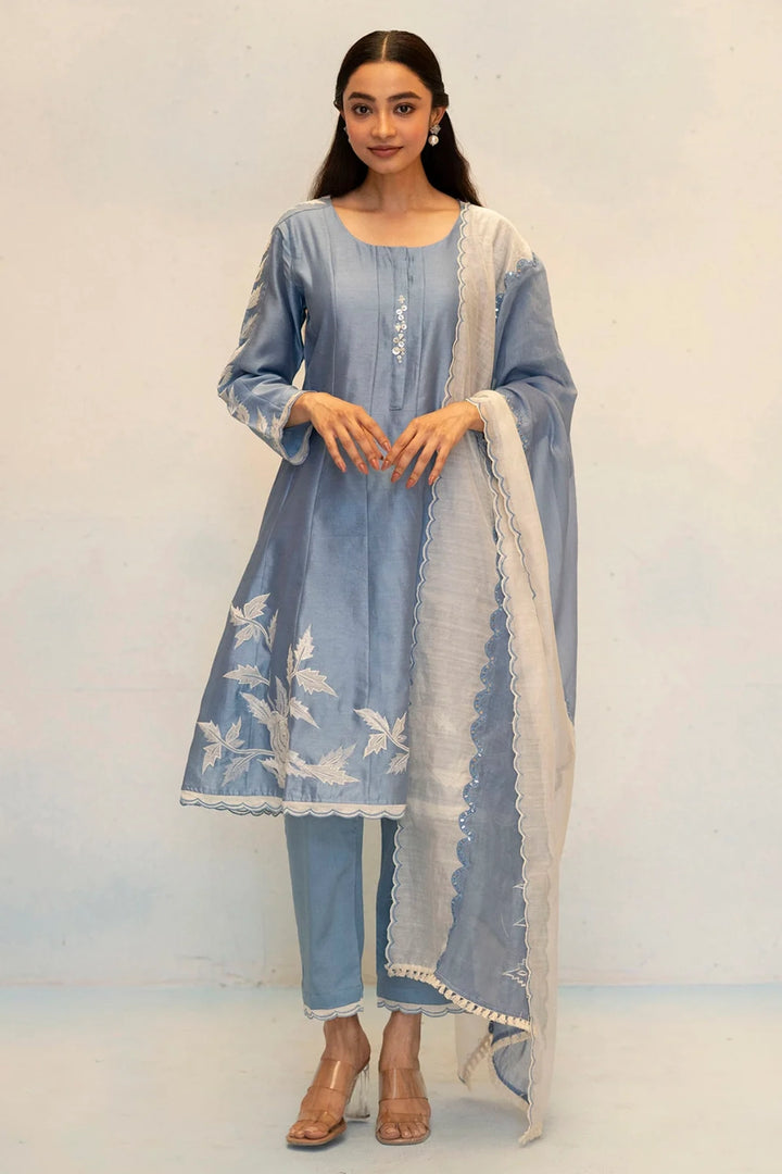 Seher Silk Chanderi Anarkali Set