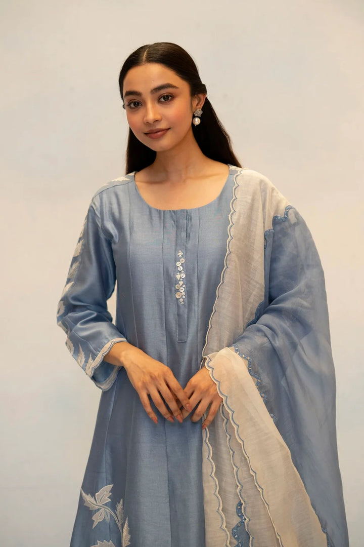 Seher Silk Chanderi Anarkali Set