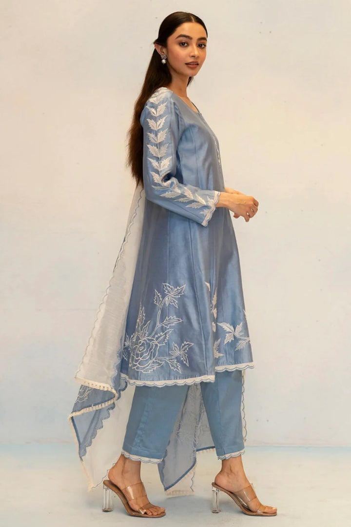 Seher Silk Chanderi Anarkali Set